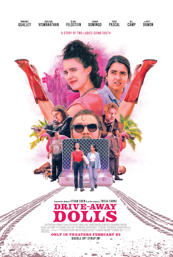 Drive-Away Dolls Hindi Dubbed Movie Poster (2024)