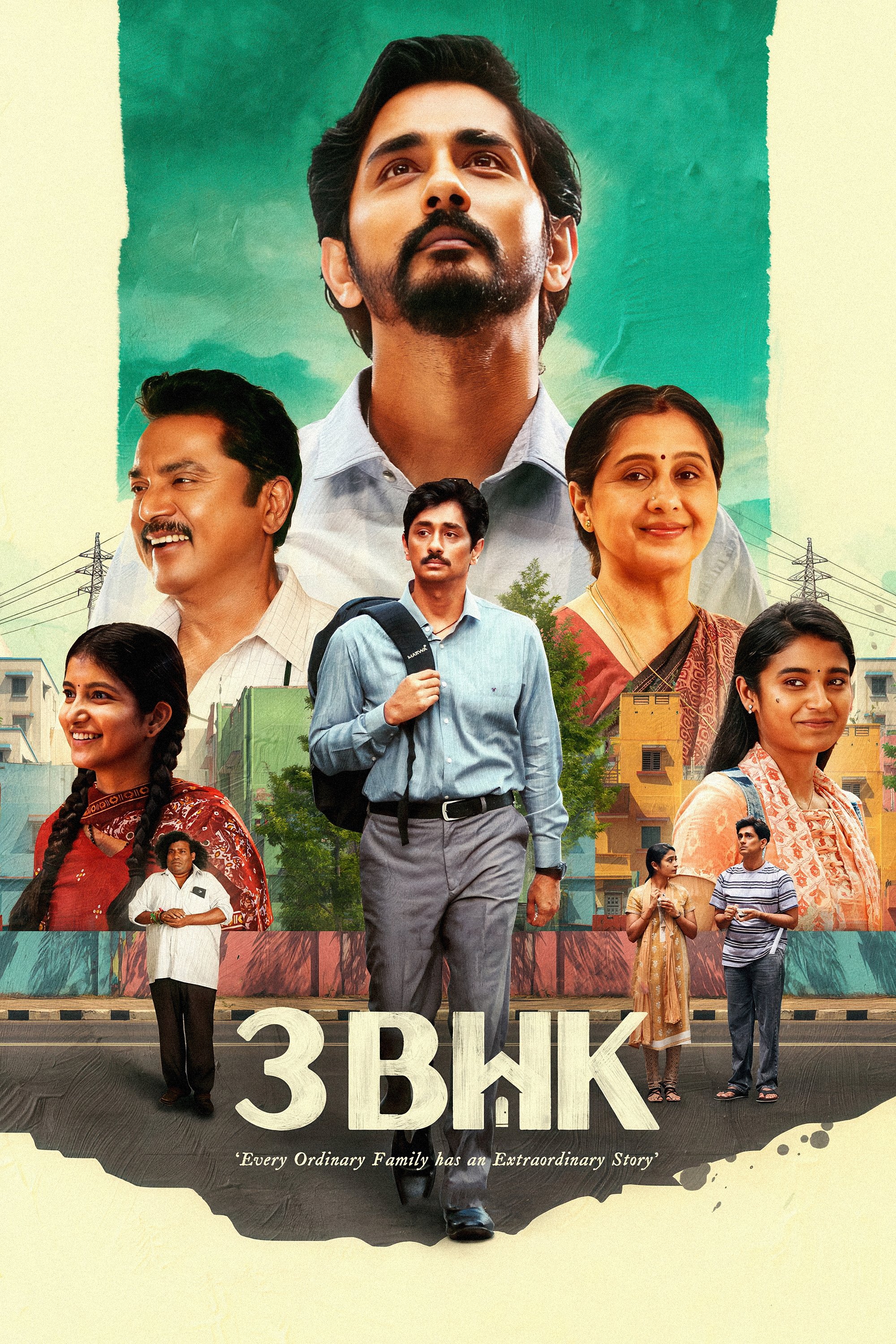 3BHK Hindi Dubbed Movie Poster (2025)